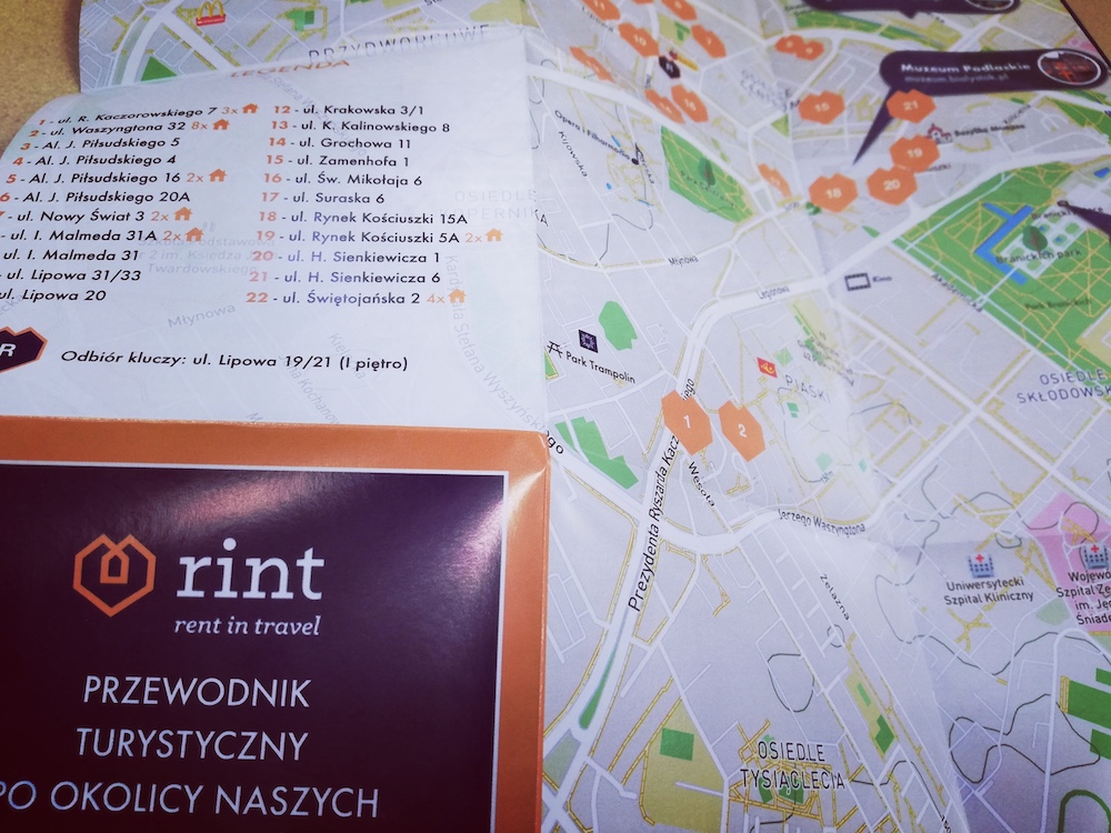 druki hotelowe mapy